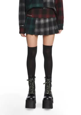 90s Cynic Plaid Mini Skirt