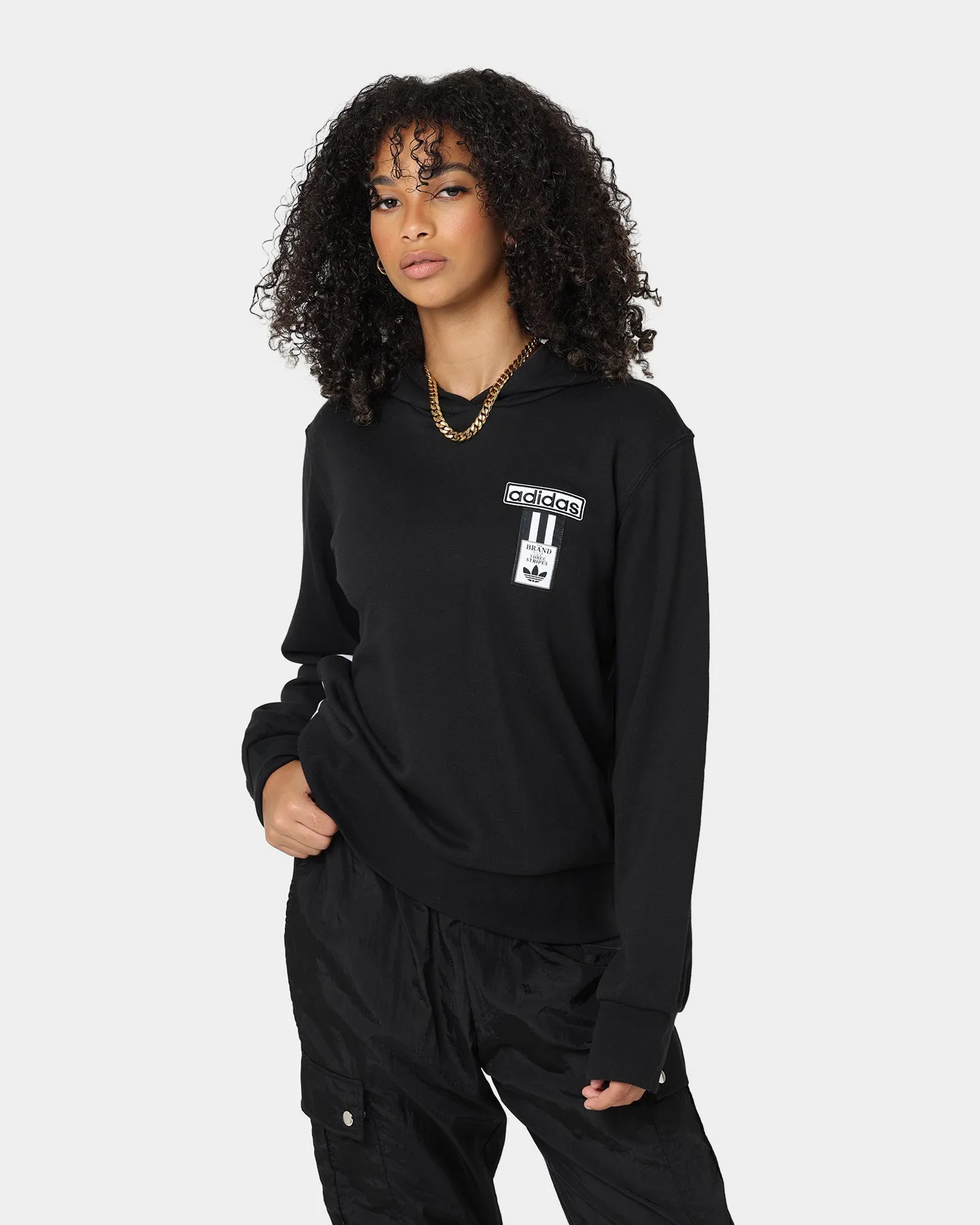 Adidas Women's Adibreak Hoodie Black/White