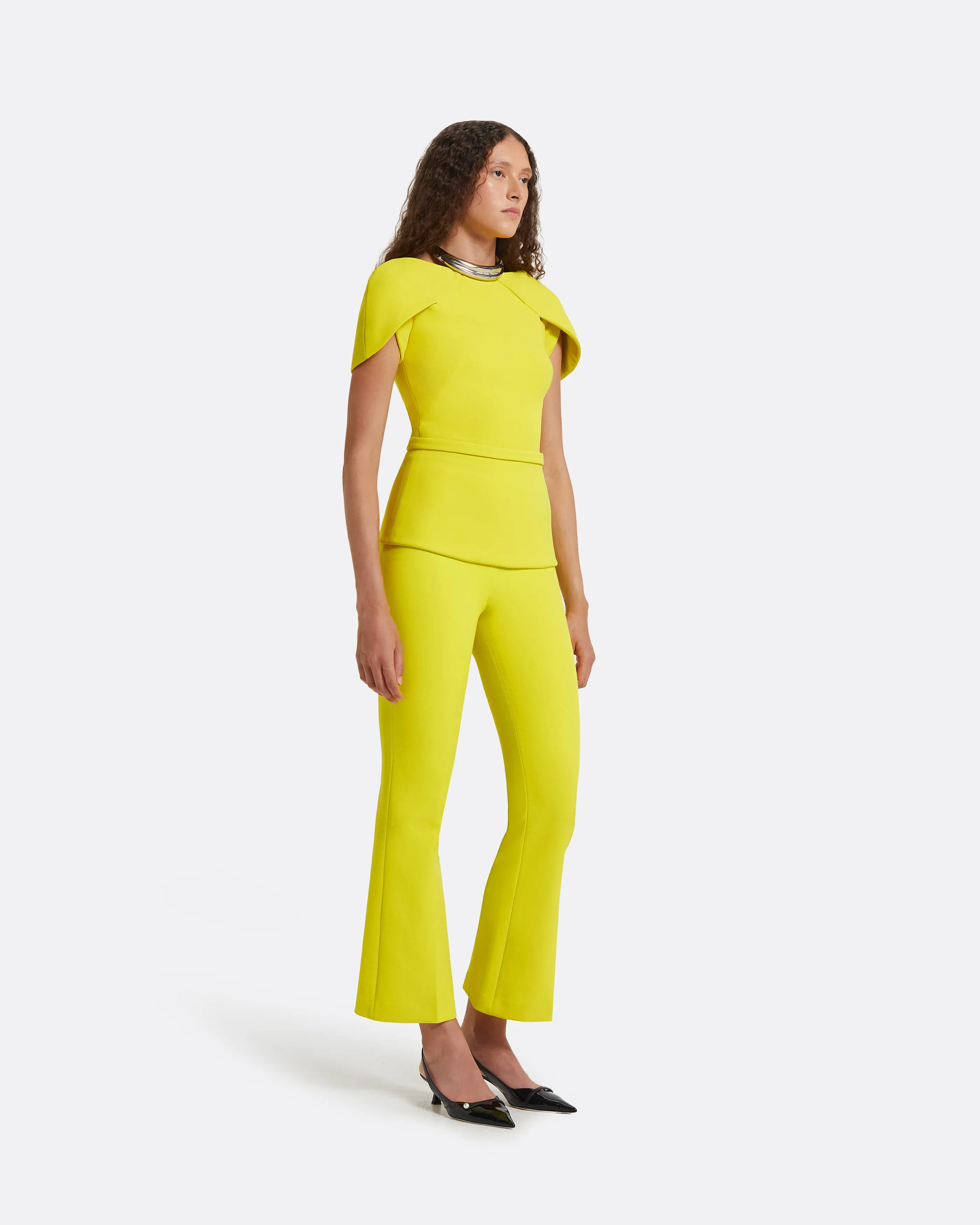 Amelie Chartreuse Top