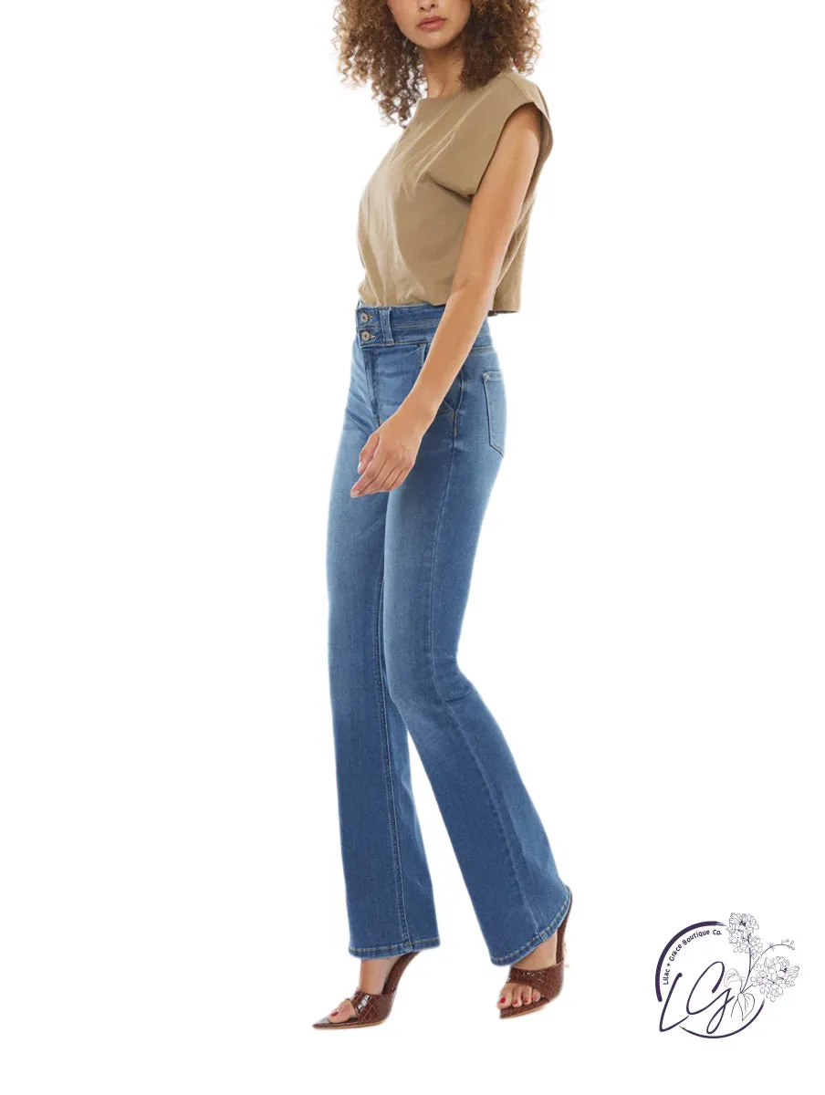 Ariel High-Rise Bootcut Jean by KanCan