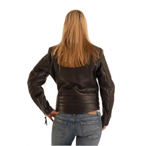 Atlas Biker Women's padded patrol jacket in leather.102