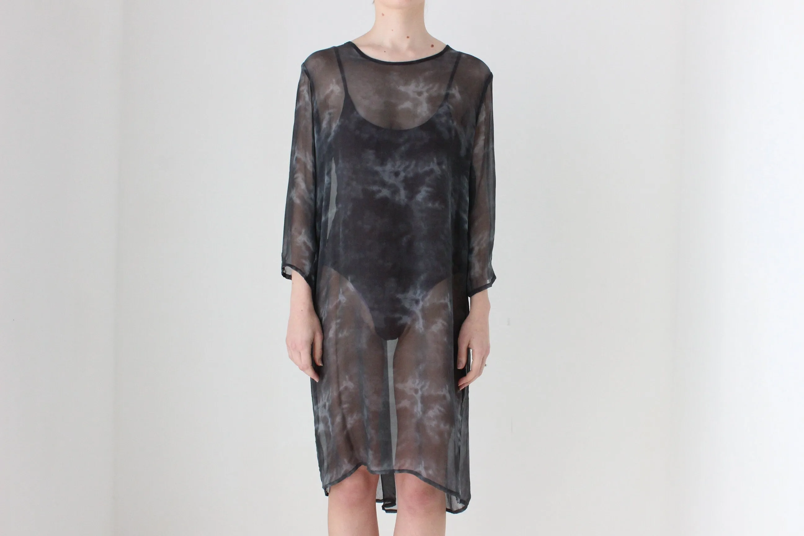 BALLETCORE 2000s Sheer Silk Dress