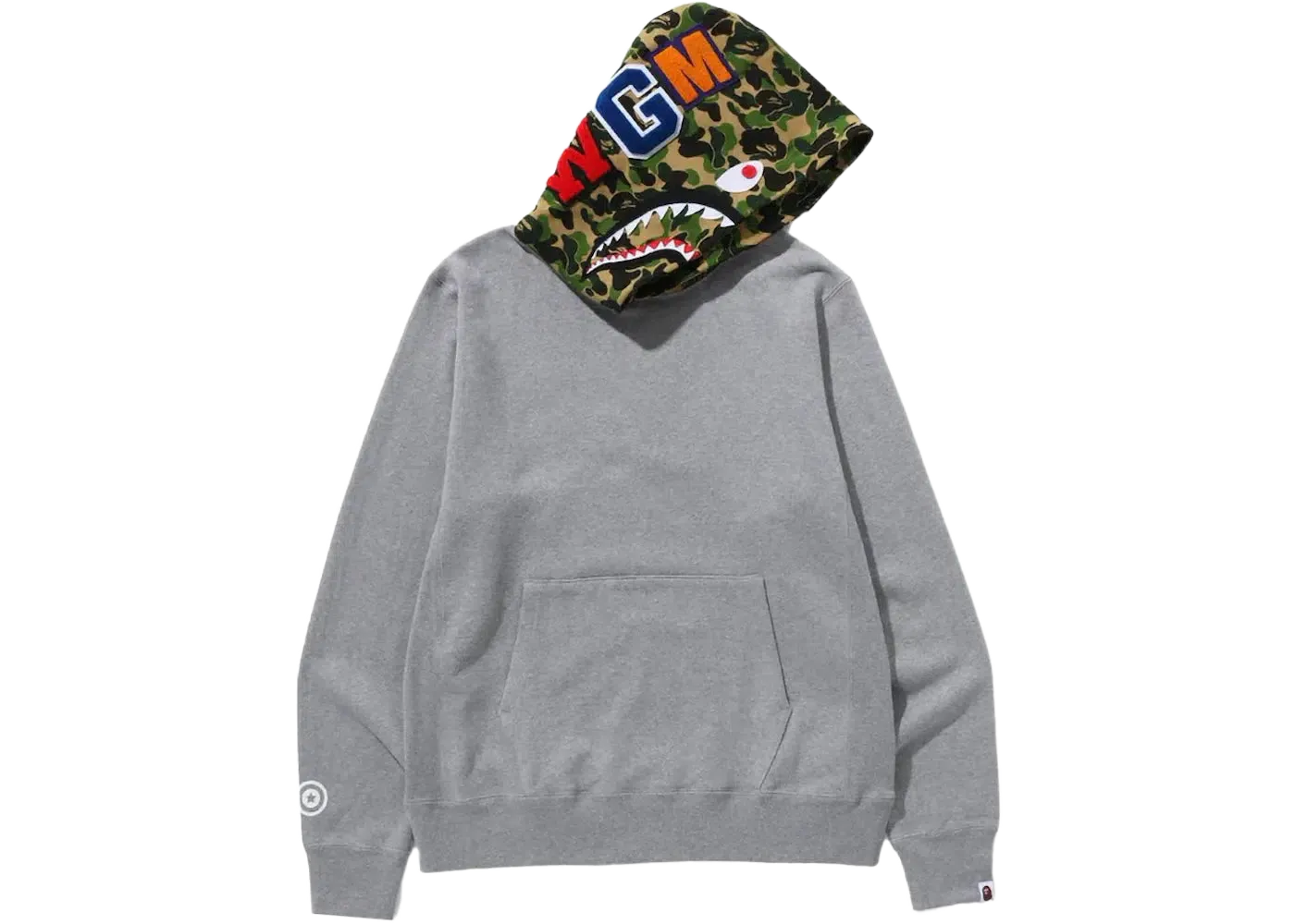 BAPE ABC Camo Shark Pullover Hoodie "Gray"