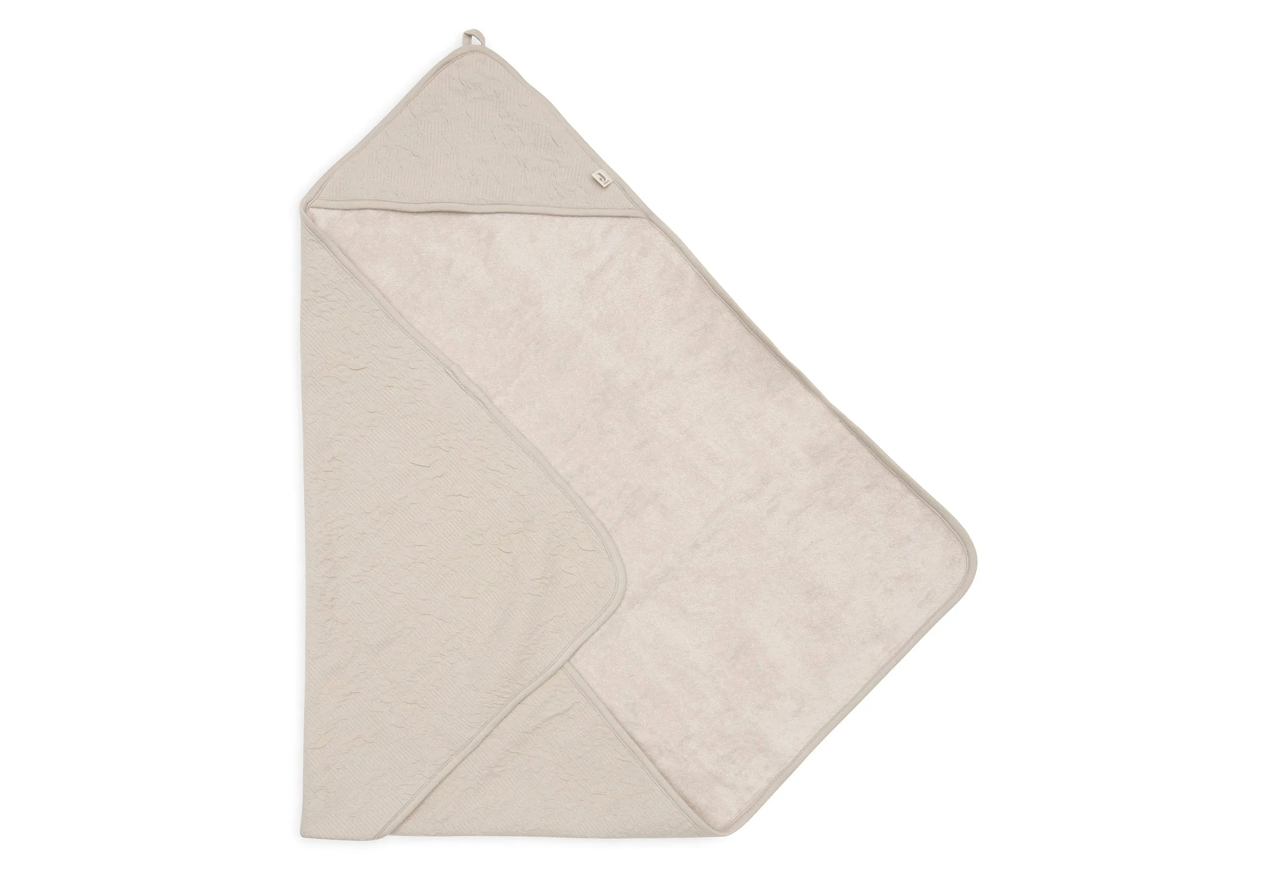 Bath cape 75x75cm Soft Waves - Nougat