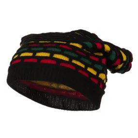 Big Size New Rasta Honey Deep Beanie