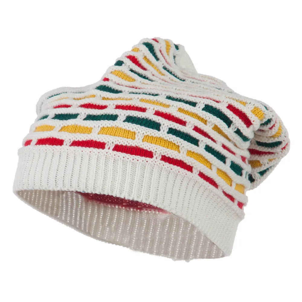 Big Size New Rasta Honey Deep Beanie