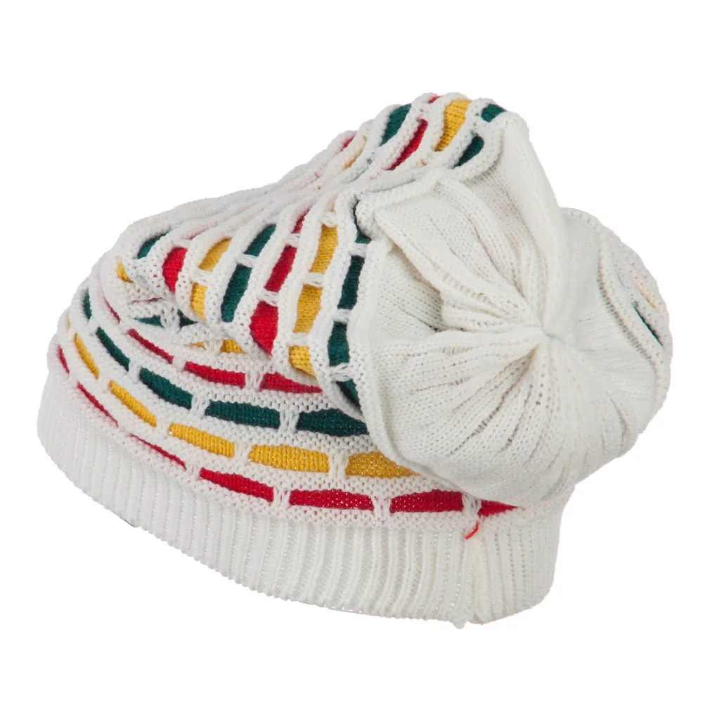 Big Size New Rasta Honey Deep Beanie