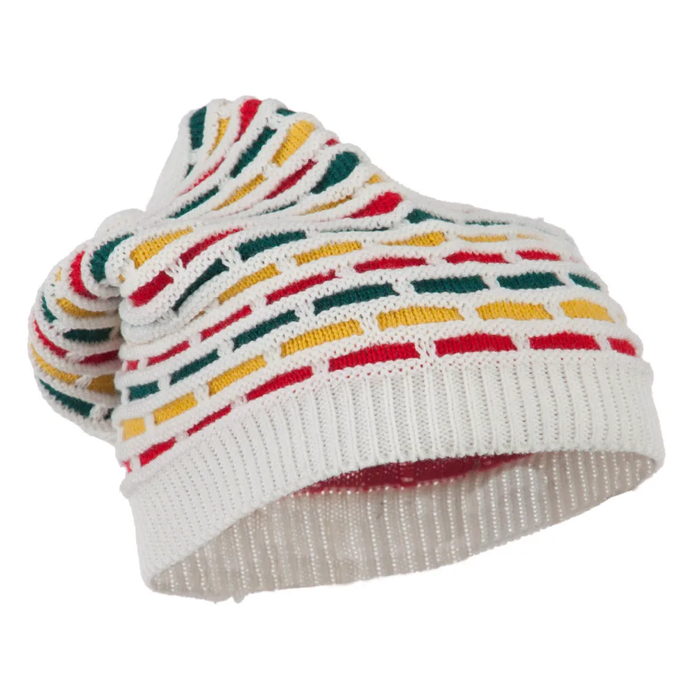 Big Size New Rasta Honey Deep Beanie