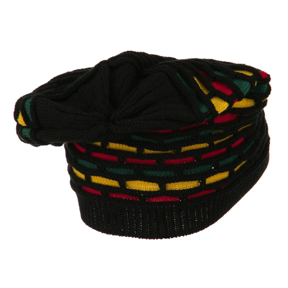 Big Size New Rasta Honey Deep Beanie