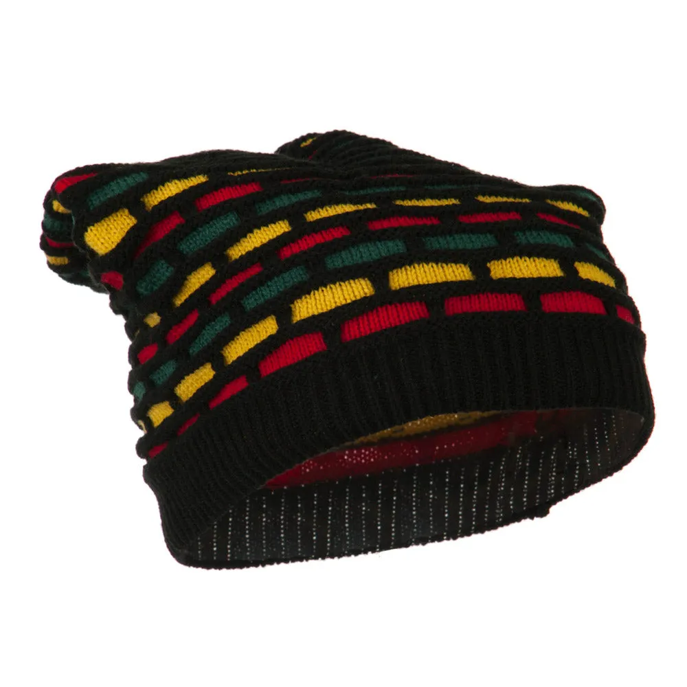 Big Size New Rasta Honey Deep Beanie