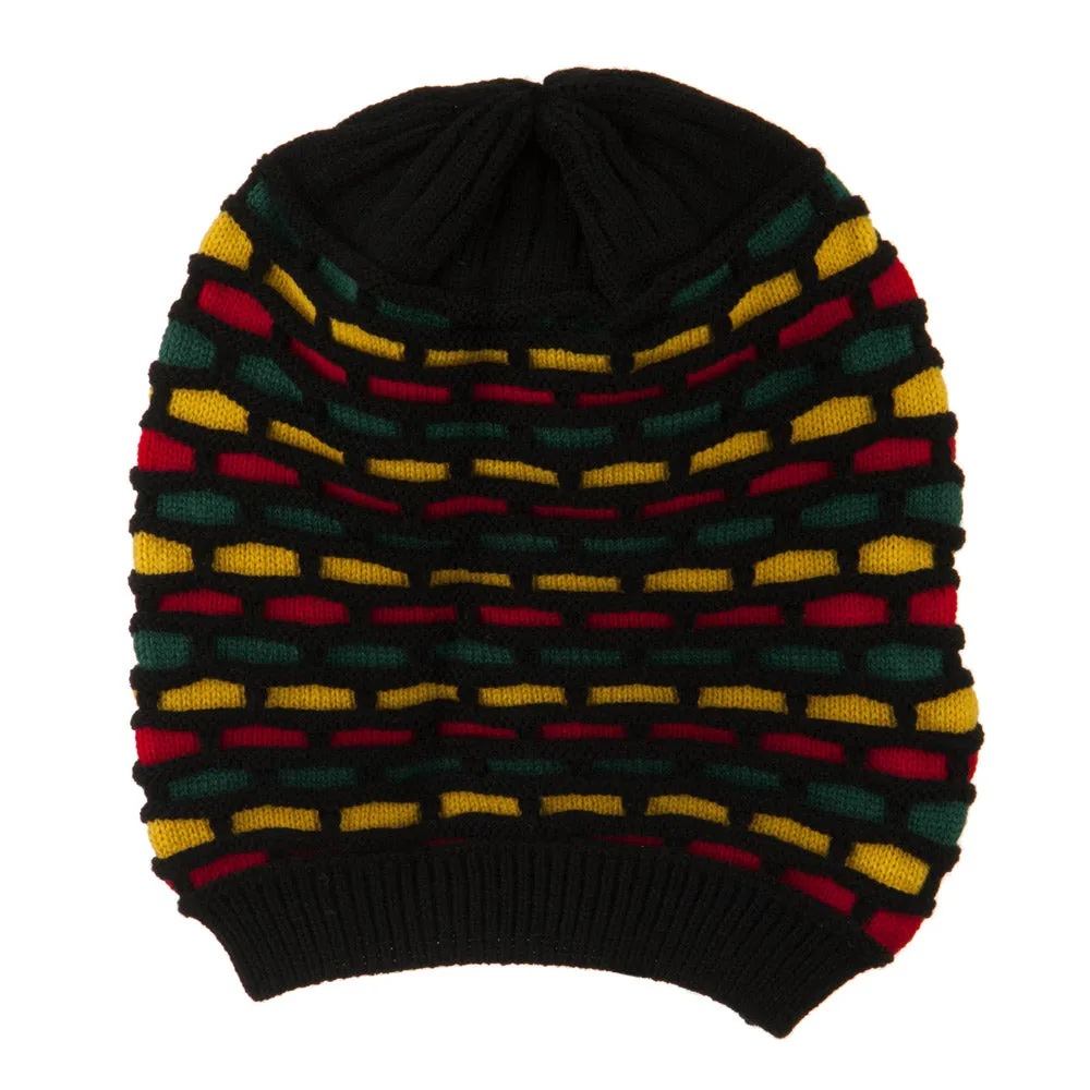 Big Size New Rasta Honey Deep Beanie