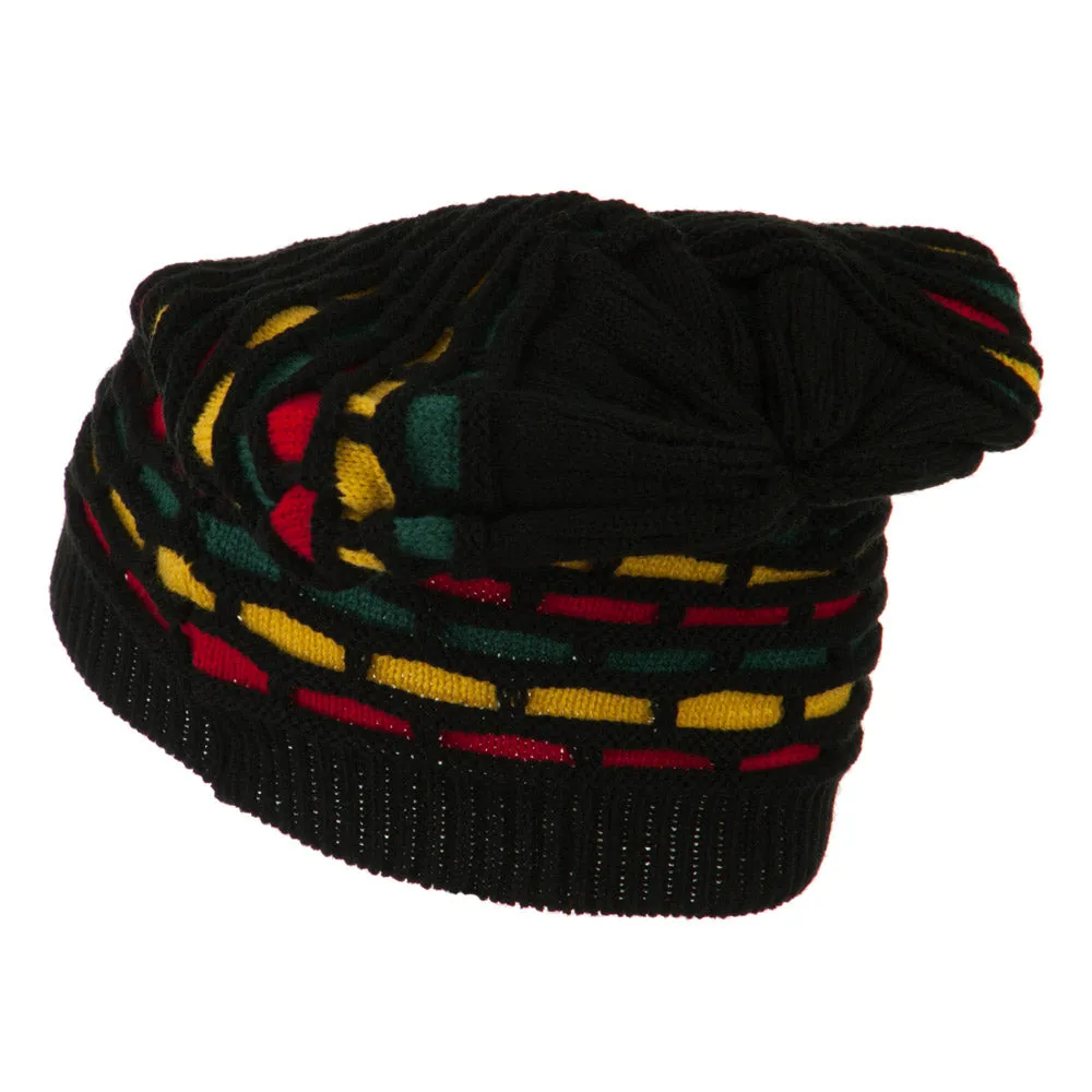 Big Size New Rasta Honey Deep Beanie