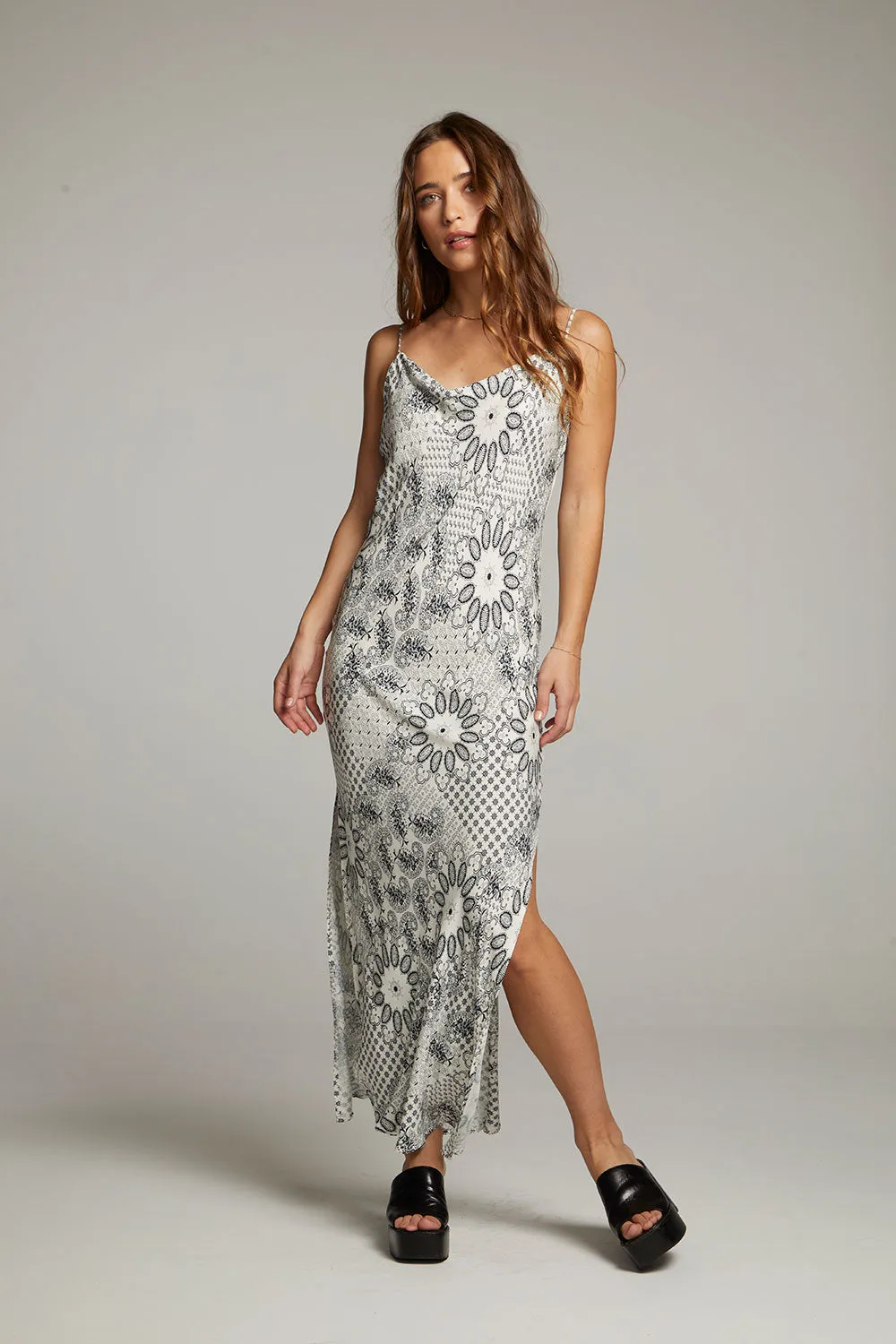 Bleeker Paisley Bandana Slip Dress