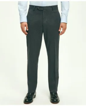 Brooks Brothers Men's Classic Fit Wool Flannel Dress Pants Charcoal