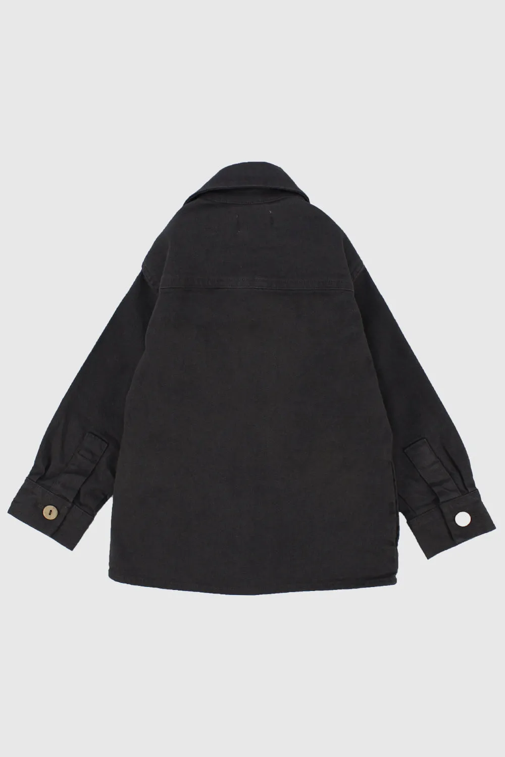 Charcoal Long-Sleeved Overshirt