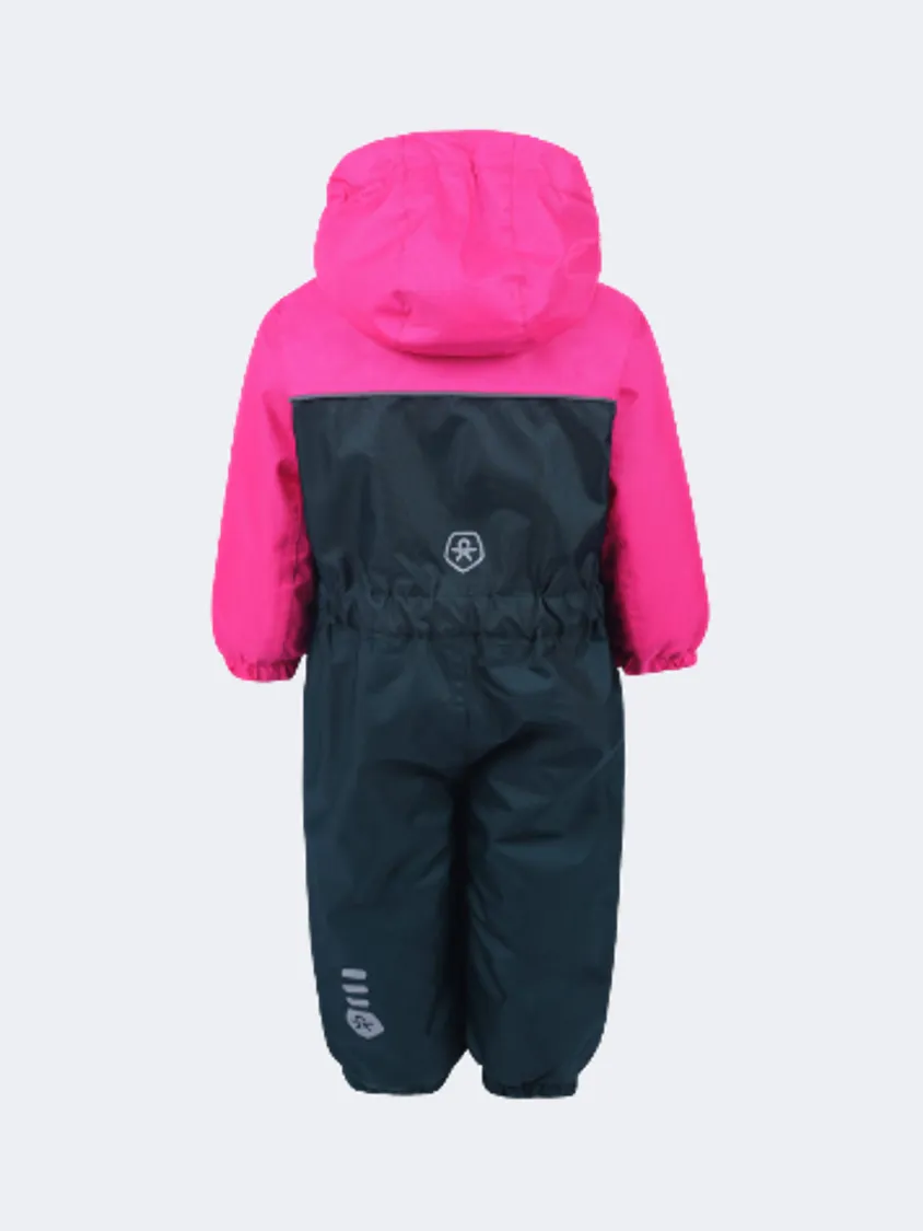 Color Kids Coverall Af 8.000 Infant-Girls Skiing Overall Pink Glo