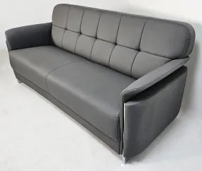 Contemporary Chesterfield Design Grey Leather Sofa Set - Single, Twin and Triple Seat Available - HB-810