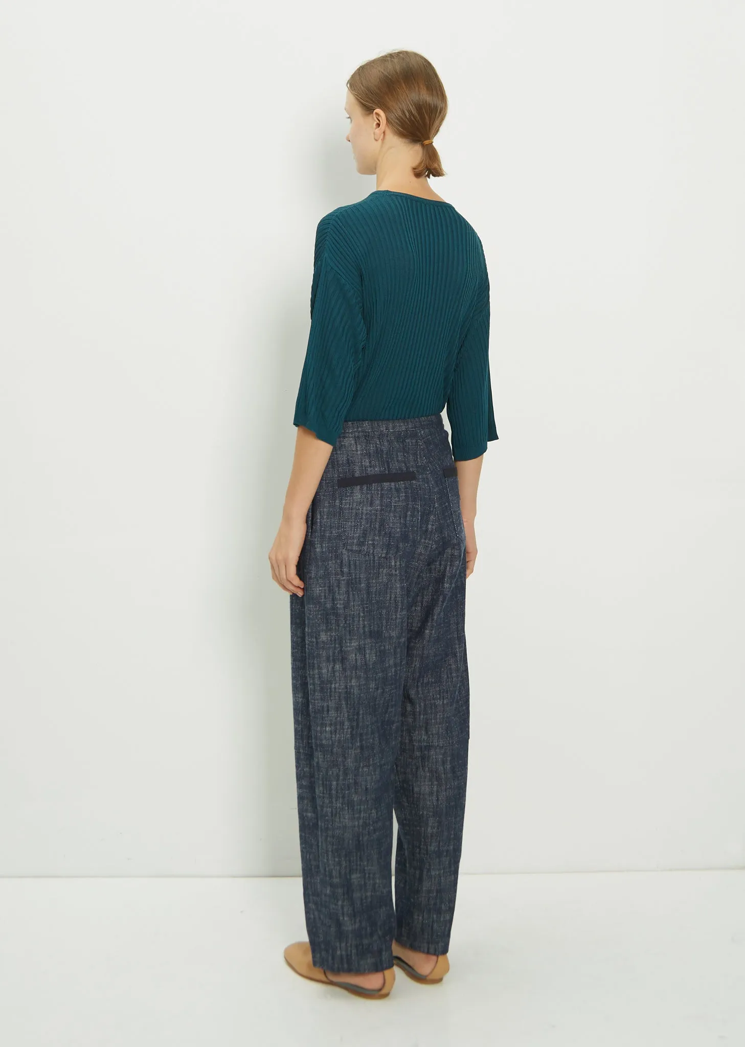 Cotton Elastic Waistband Pants