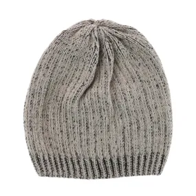 CTM® Men's Ribbed Knit Mixed Wool Beanie