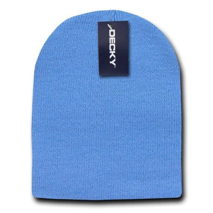 Decky Warm Winter Beanies Uncuffed Short Knit Ski Snowboard Caps Hats Unisex