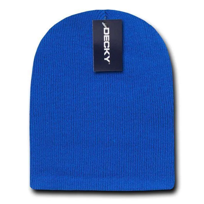 Decky Warm Winter Beanies Uncuffed Short Knit Ski Snowboard Caps Hats Unisex