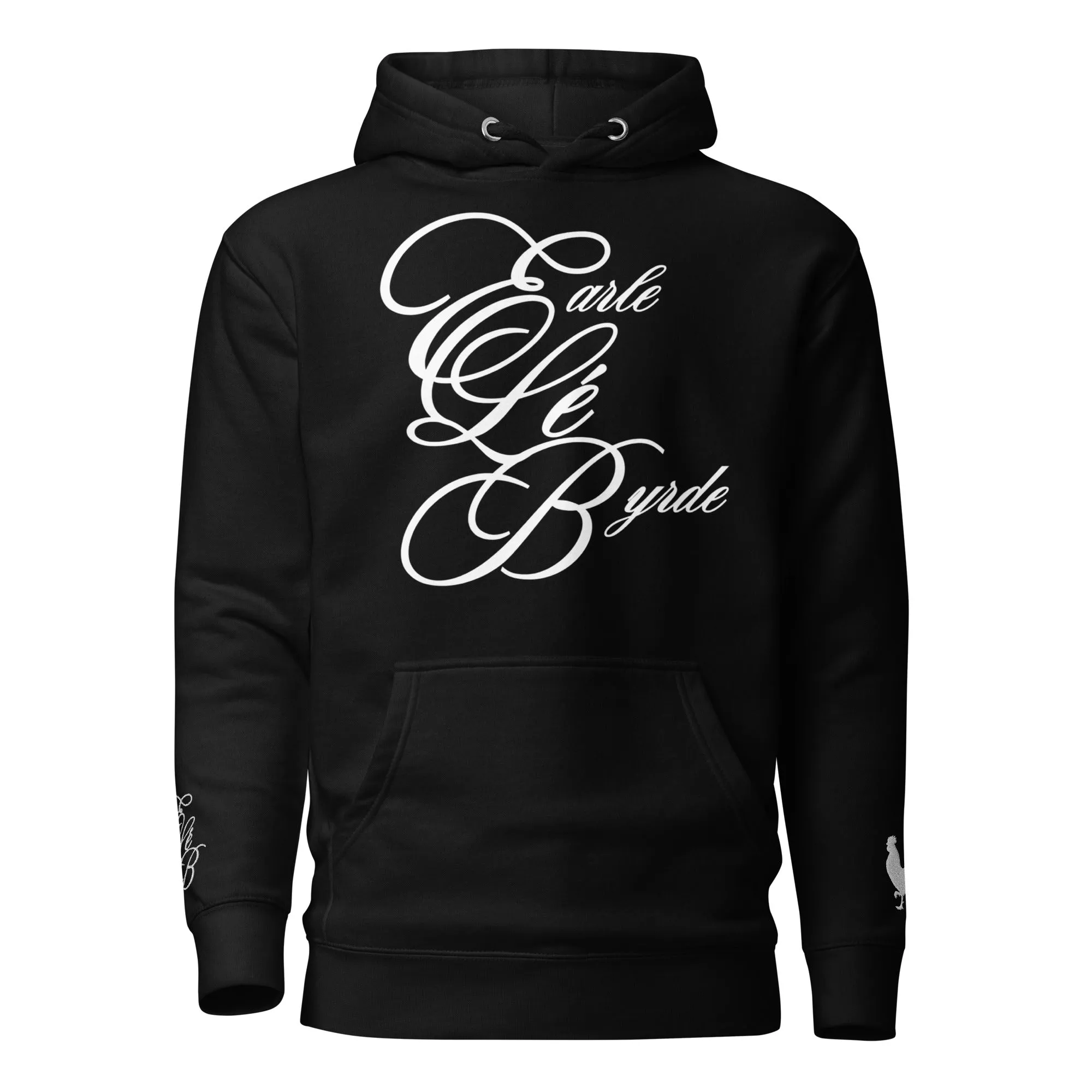 EARLE LE' BYRDE "Large Signature" Logo Fleece Pull-Over Hoodie