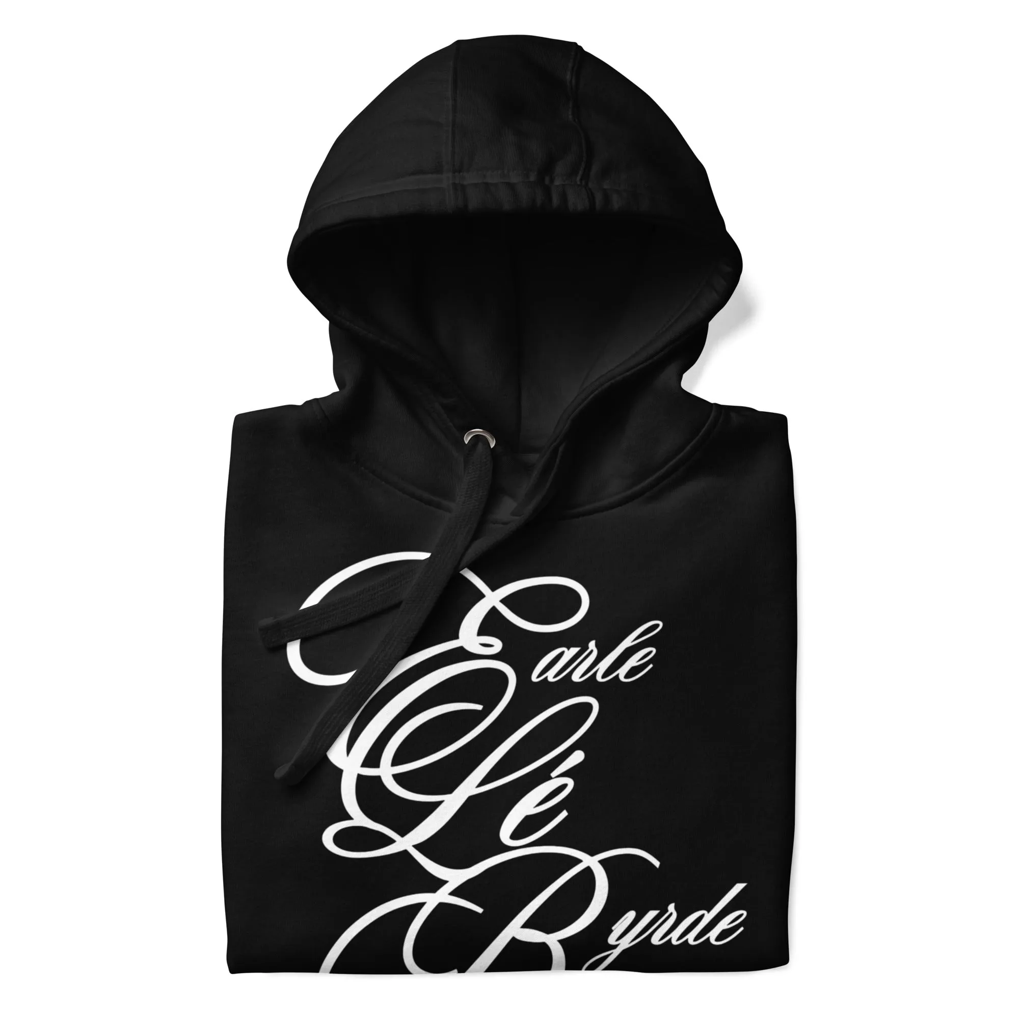 EARLE LE' BYRDE "Large Signature" Logo Fleece Pull-Over Hoodie