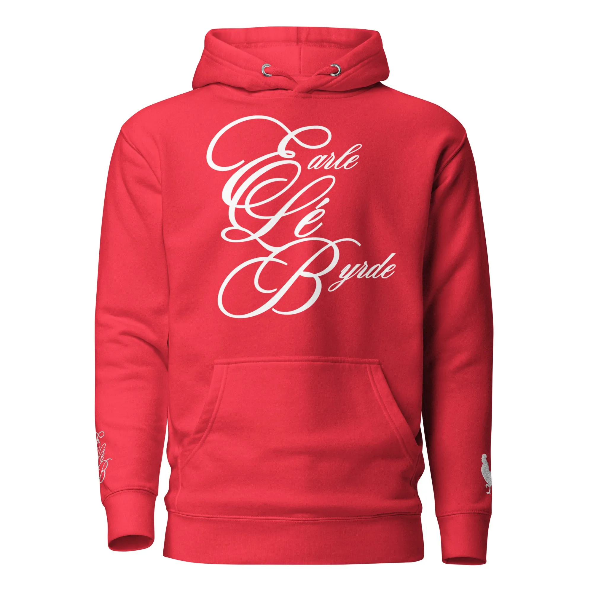 EARLE LE' BYRDE "Large Signature" Logo Fleece Pull-Over Hoodie