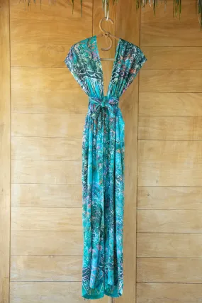 Elizabeth Jumpsuit in Teal Rainbow