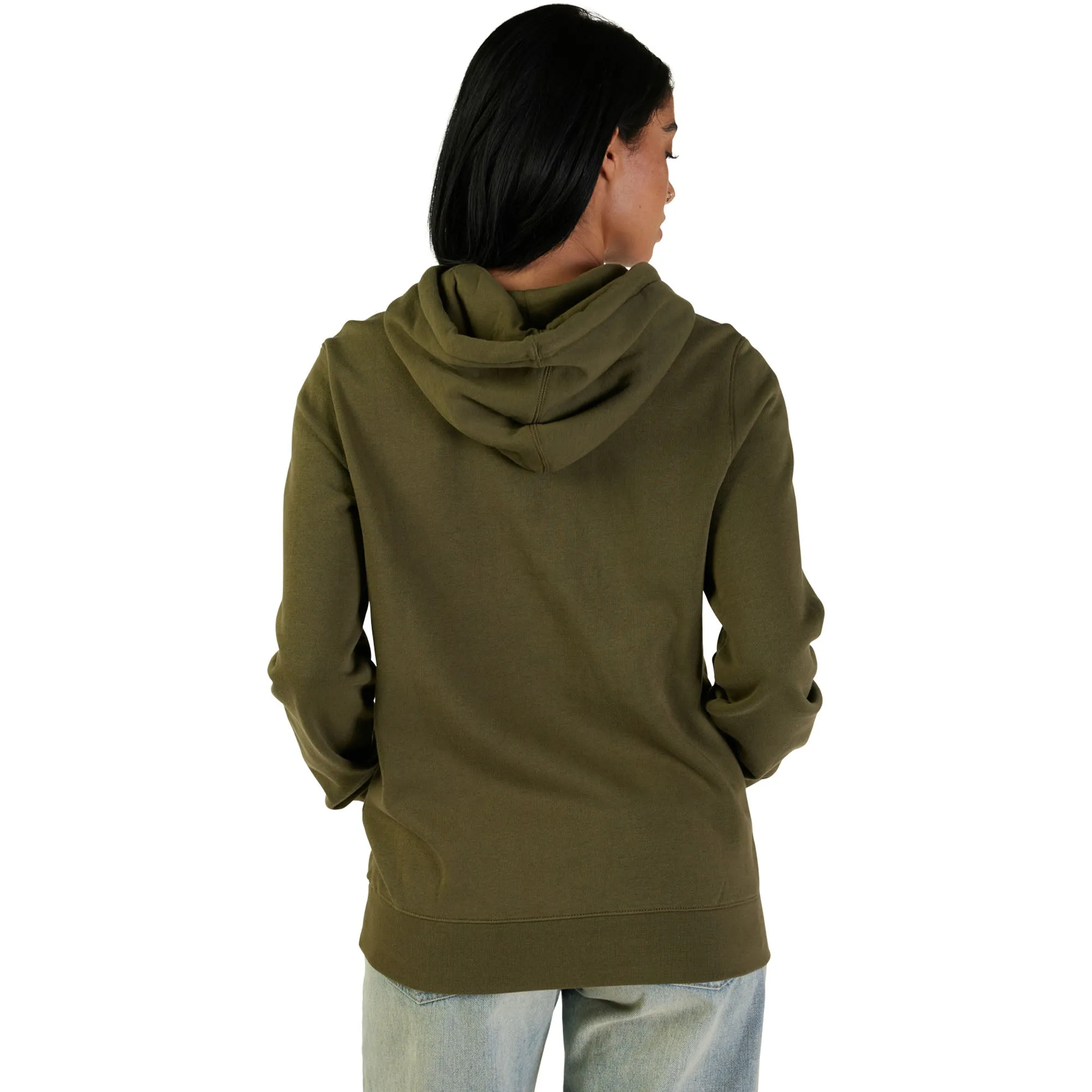 Fox Racing Fox Head Fleece Pullover Hoodie Olive Green