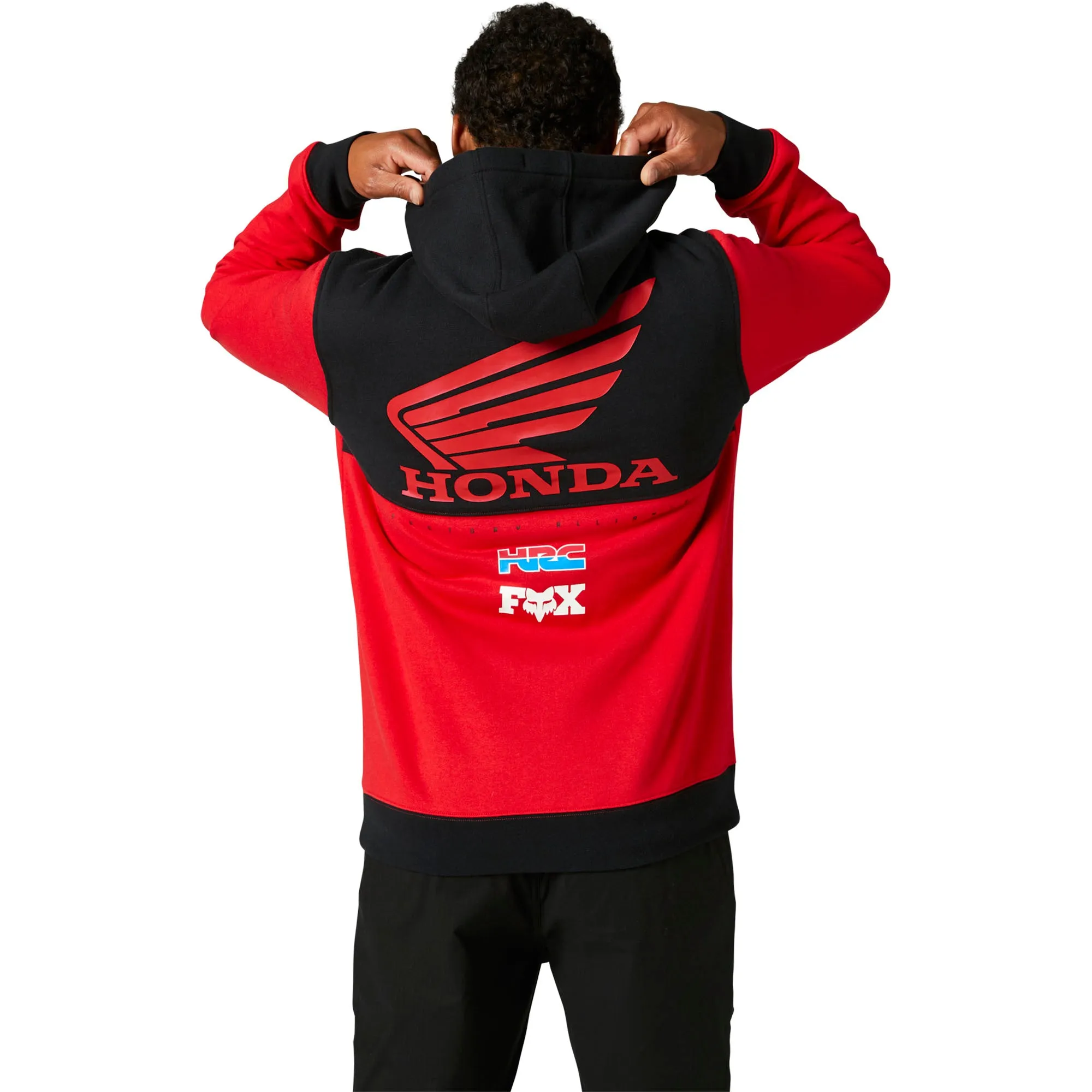 Fox Racing Honda Wing Pullover Fleece Hoodie Flame Red