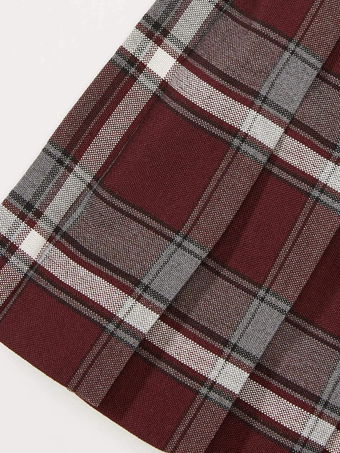 French Toast Juniors Burgundy Plaid Pleated Skirt SV9002JL <br> Sizes 3 - 13