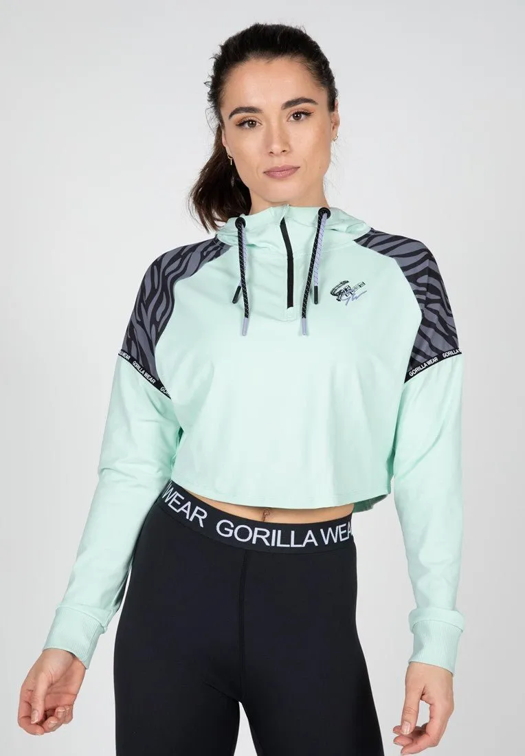 Gorilla Wear Zion Cropped Hoodie - Green