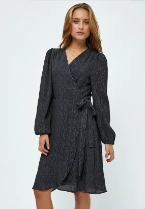 Helena Wrap Dress - Black