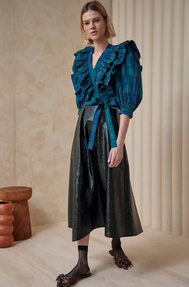 Hunter Bell Atlyn Skirt in Patent Leather