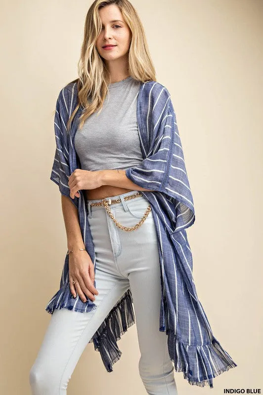 Indigo Blue Poncho