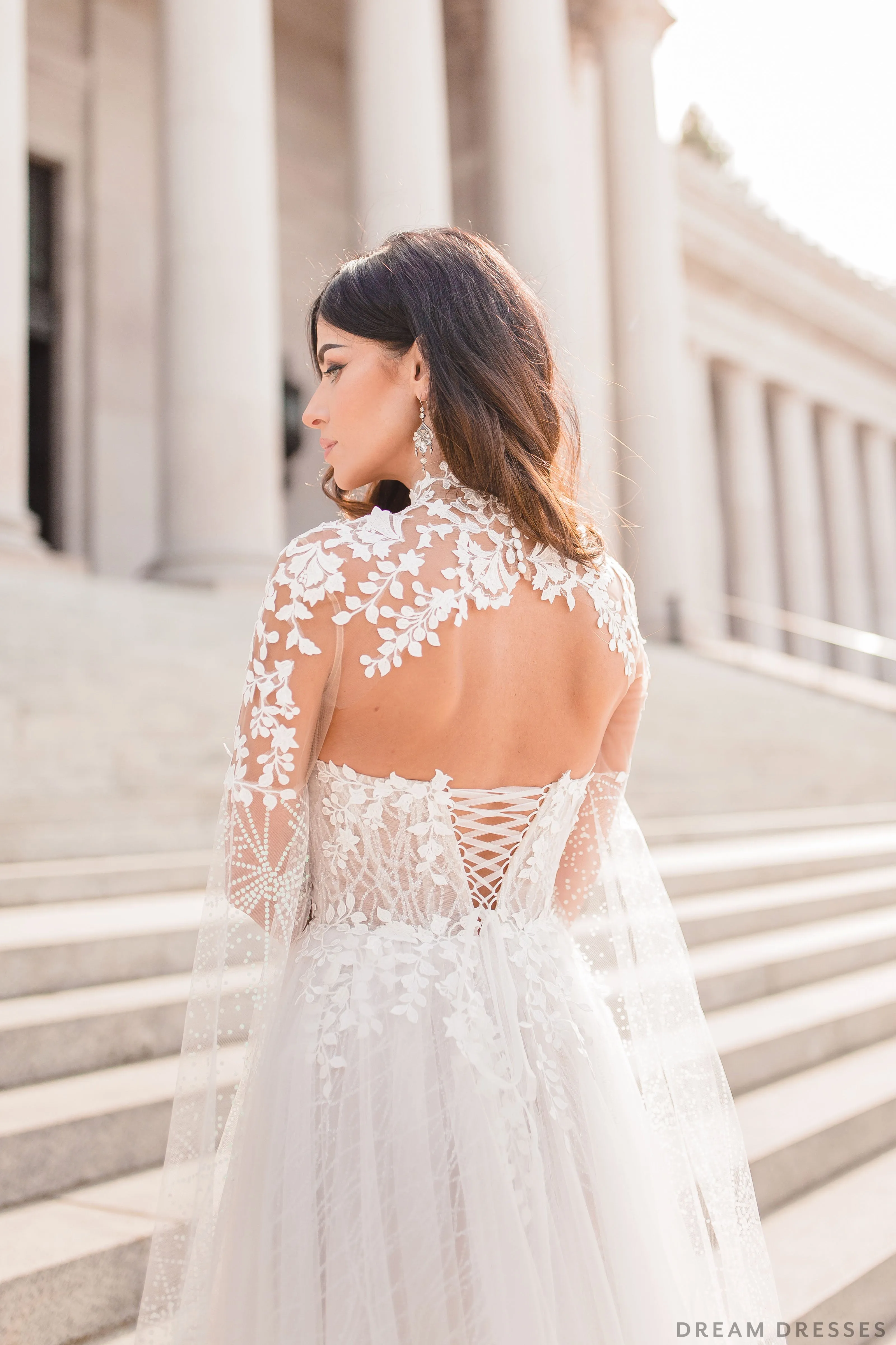 Lace Bridal Cape Sleeves (#CARINA)