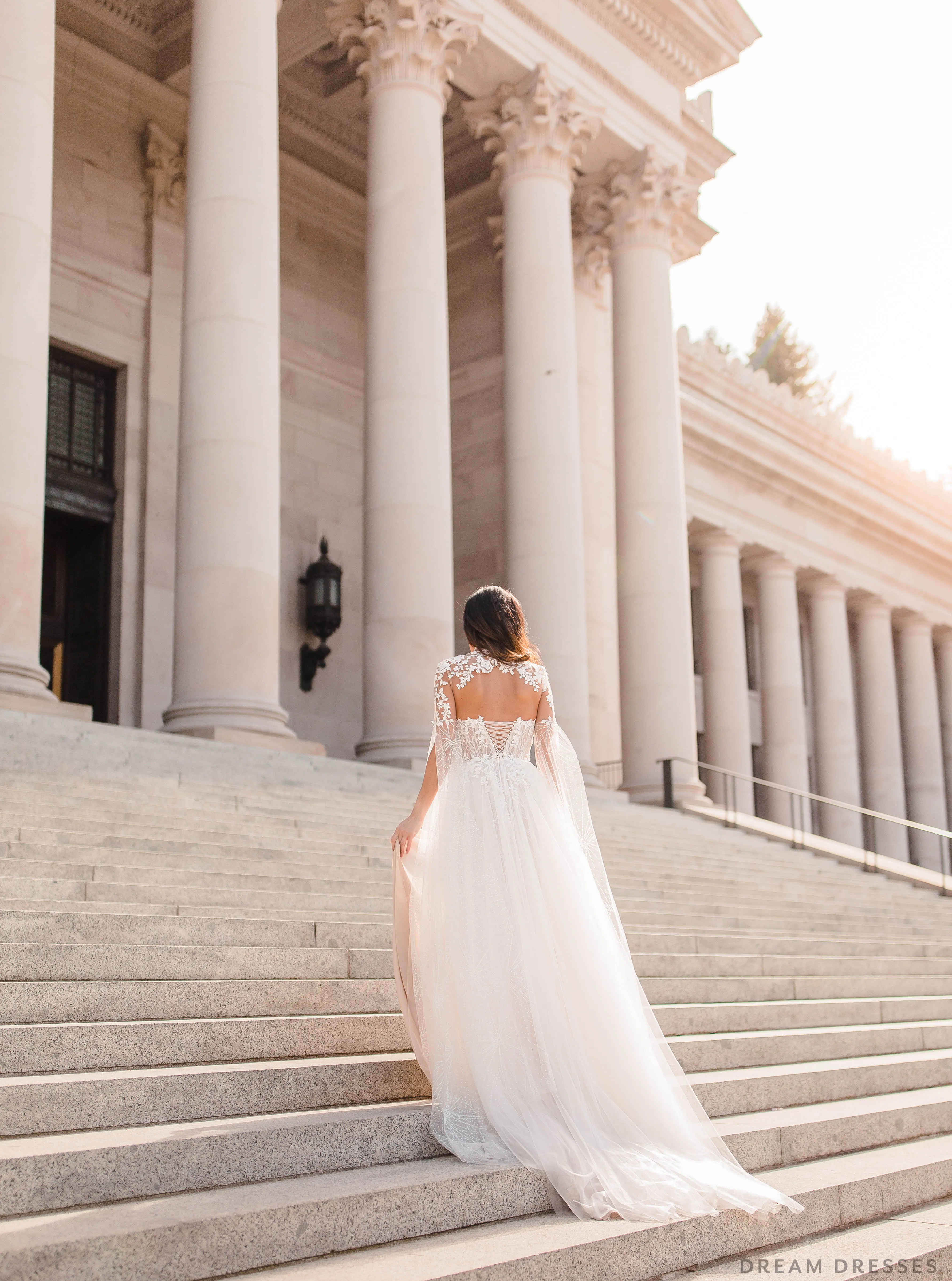 Lace Bridal Cape Sleeves (#CARINA)