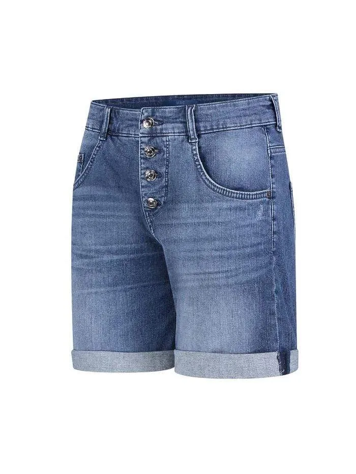 Mac Jean Short 2393 0391 D516 Mid Denim Blue