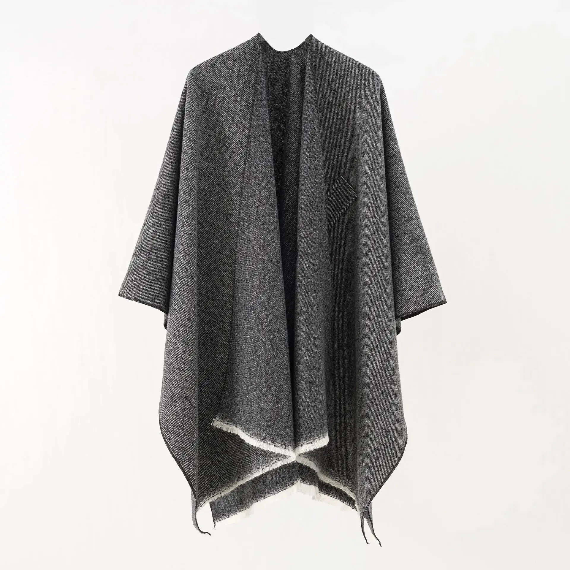 Mia Kasjmier Poncho | Retro & Stijlvol