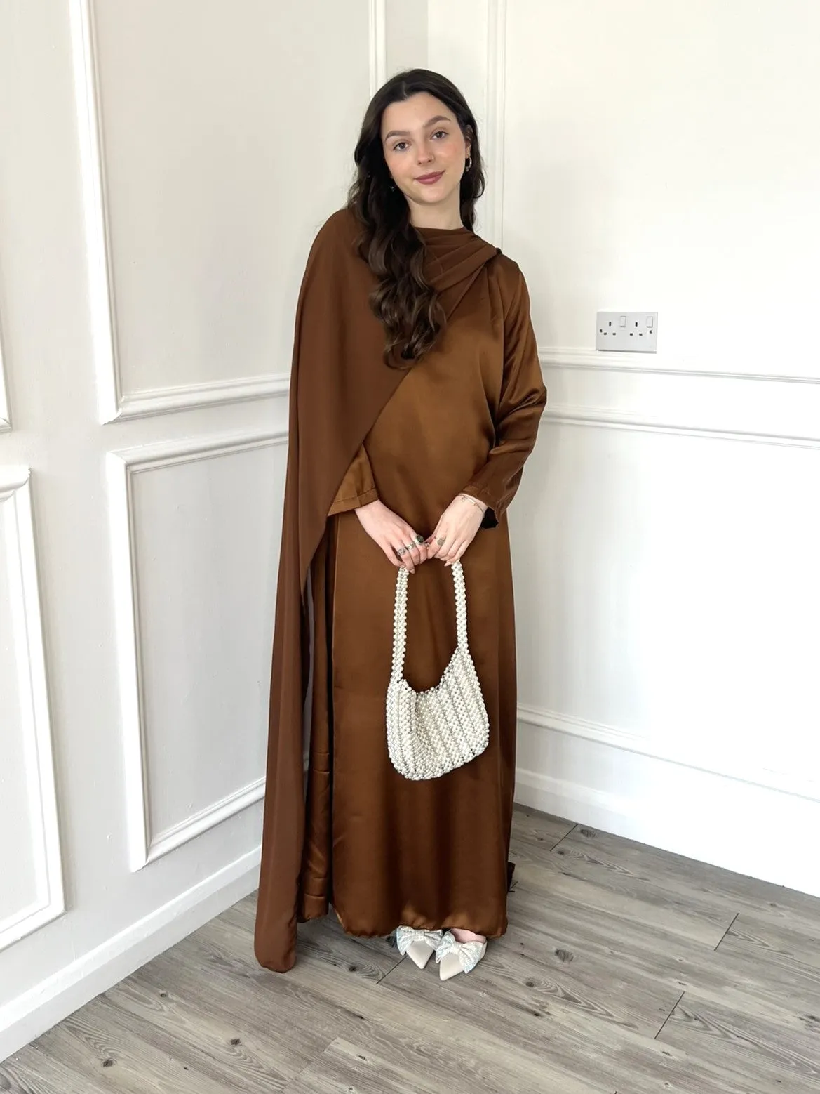 Miri Cape Dress - Choco