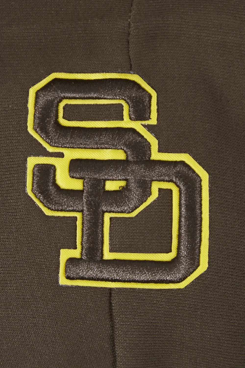 MLB SAN DIEGO PADRES RETRO CLASSIC WOMEN'S RIB CROPPED PO HOODIE (BROWN)