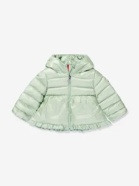 Moncler Enfant Baby Girls Down Padded Odile Jacket in Green