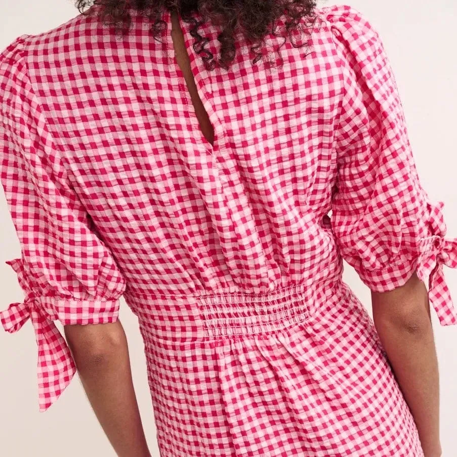 Nobody's Child Fearne Cotton Pink Gingham Esme Midi Dress