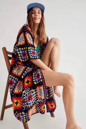 NONI HAND CROCHET PONCHO X FREE PEOPLE