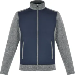 North End Men's Classic Navy Victory Hybrid Performance Fleece Jacket