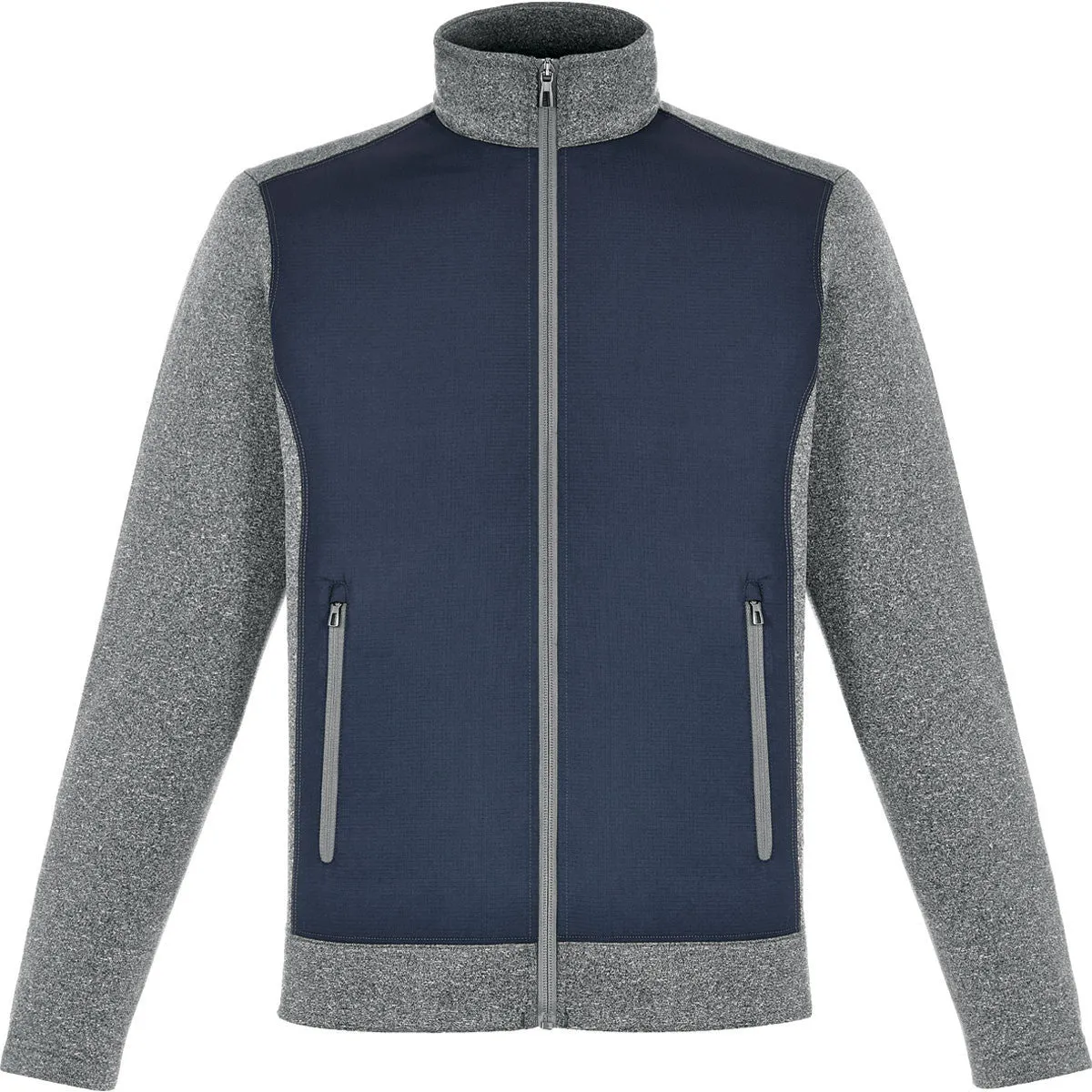 North End Men's Classic Navy Victory Hybrid Performance Fleece Jacket