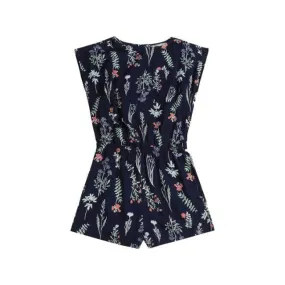 O&#39;Neill Flo Playsuit Girls Lifestyle Overall Black And Floral 0A8984-5940