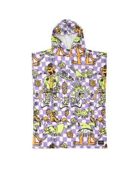 O&E Youth Irvine Hooded Poncho - Purple