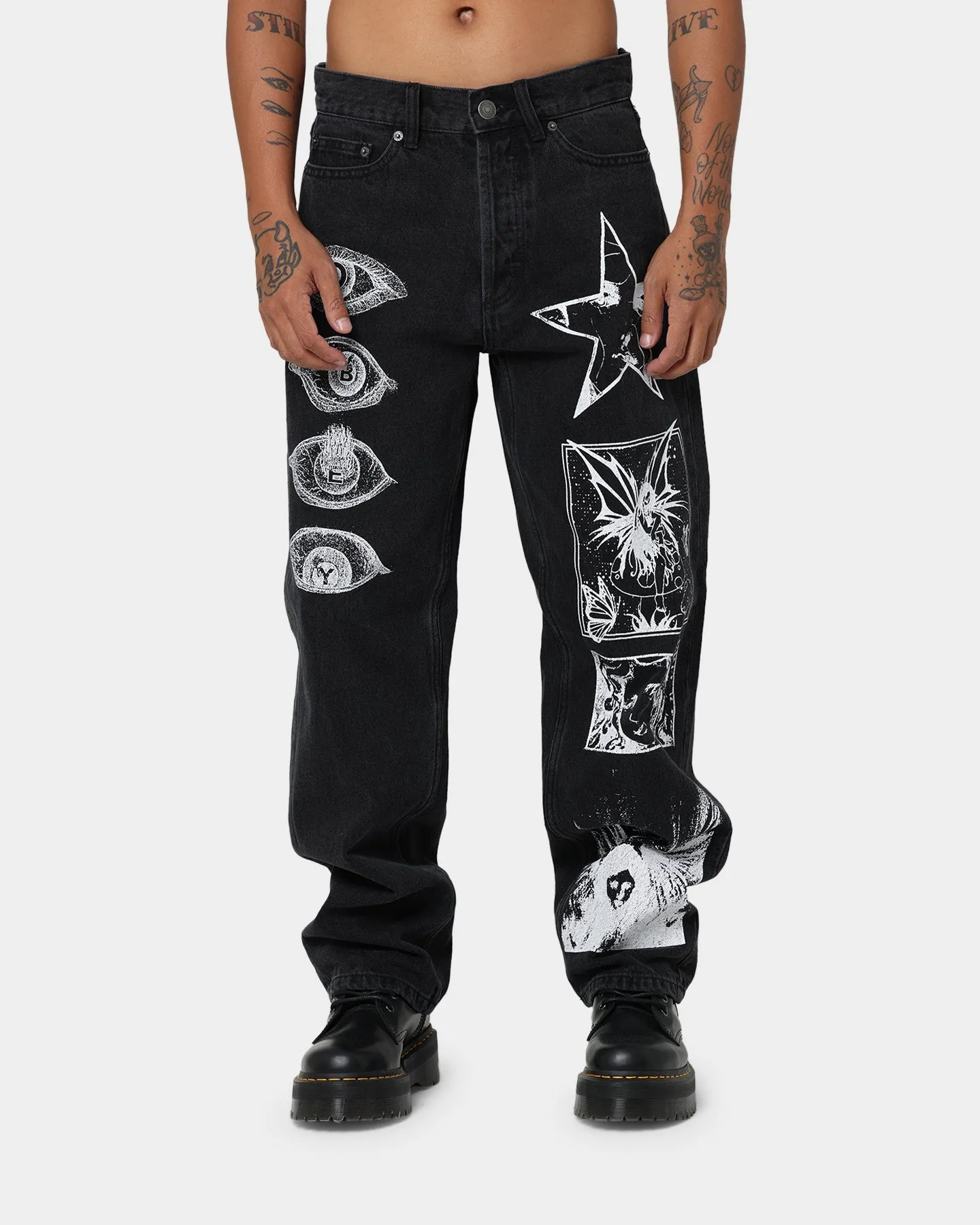 Obey Hard Work Dreams Denim Jeans Dusty Black